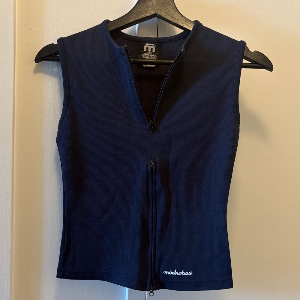 Modrobes Navy Blue Sleeveless Top